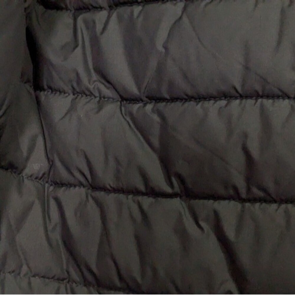 Zara Basic Outerwear Black Hooded Padded Coat, Me… - image 6